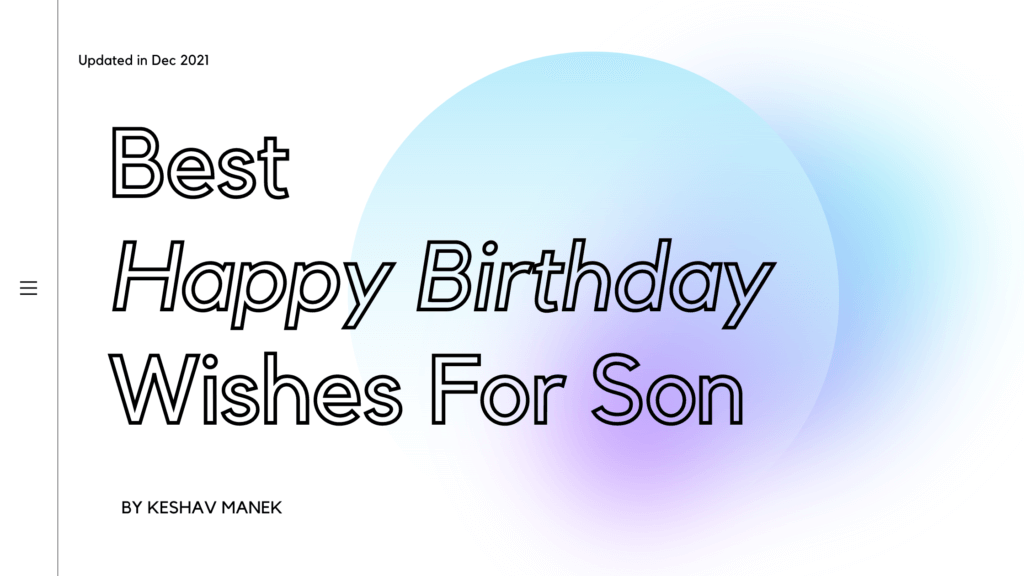 Birthday Quotes For Son