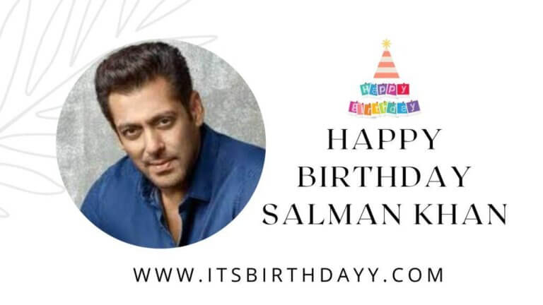 Happy Birthday SalmanKhan: Wishes, Quotes & Birthdate - Its Birthday