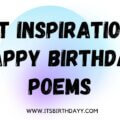 best inspiration birthday poems