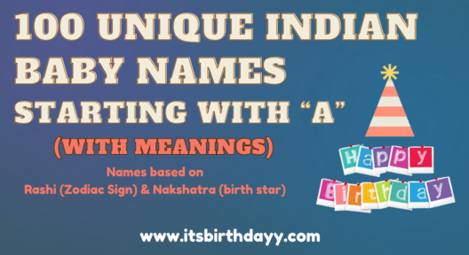 100 Unique Indian Baby Names Starting with “A”